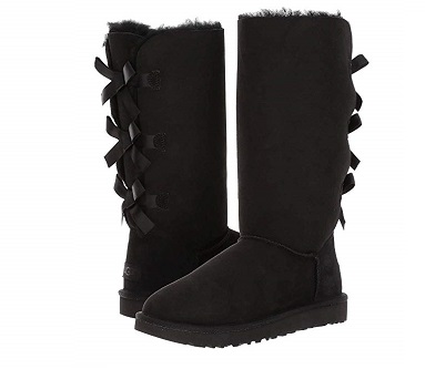 Ugg Bailey Bow Tall II classy blaque boots winter 2019- blaque colour